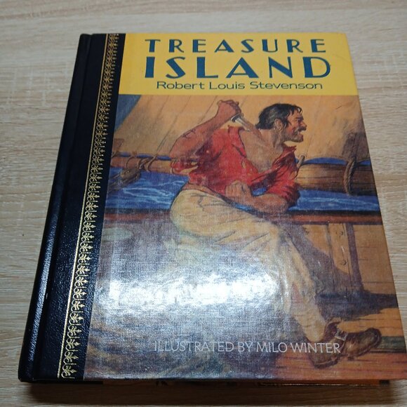 1986 Robert Louis Stevenson Treasure Island Hardcover McNally & Company - Picture 12 of 12